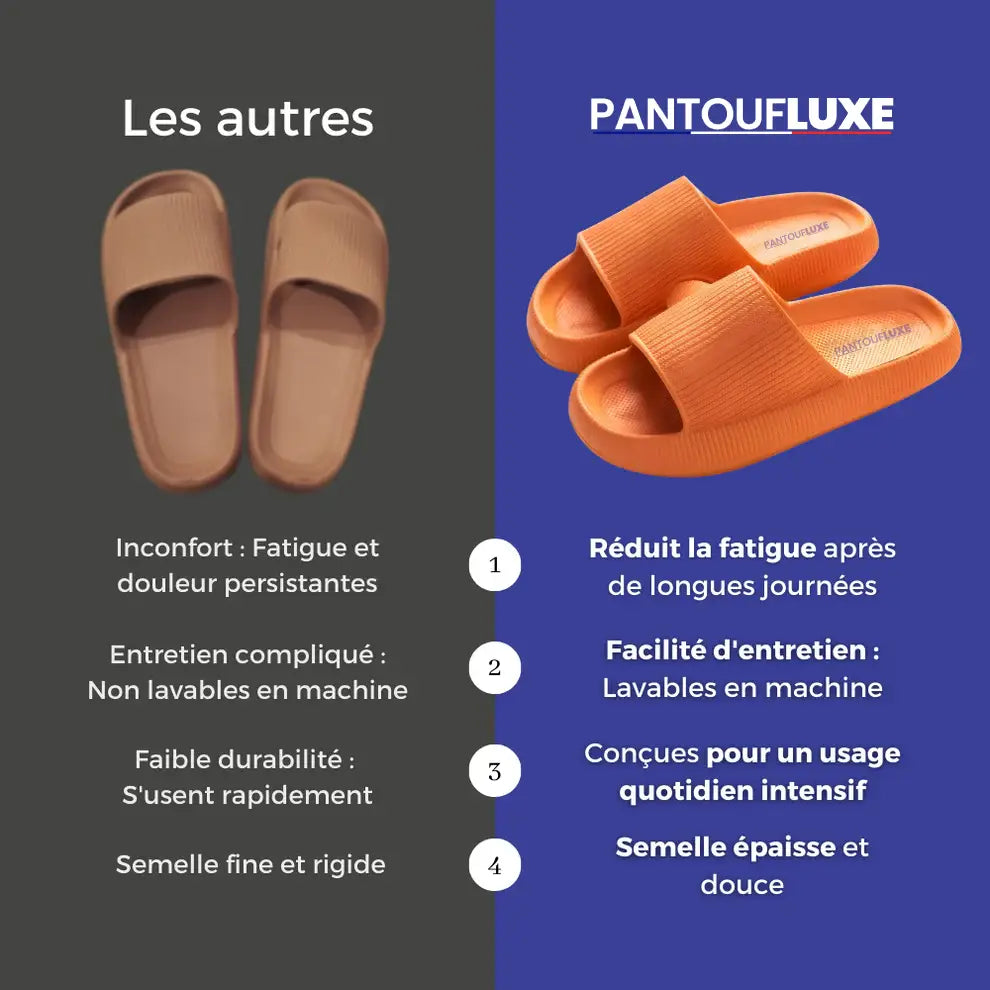 PantoufLuxe™ – Sandales Orthopédiques Légères Effet Nuage