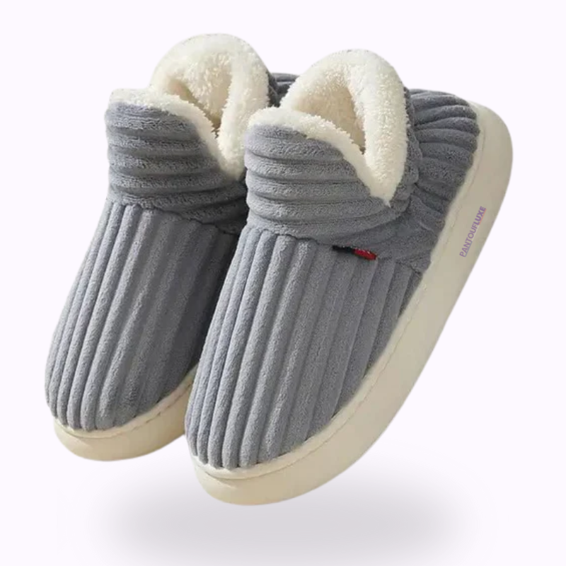 PantoufLuxe™ – Pantoufles Orthopédiques Douillettes & Ultra-Confort