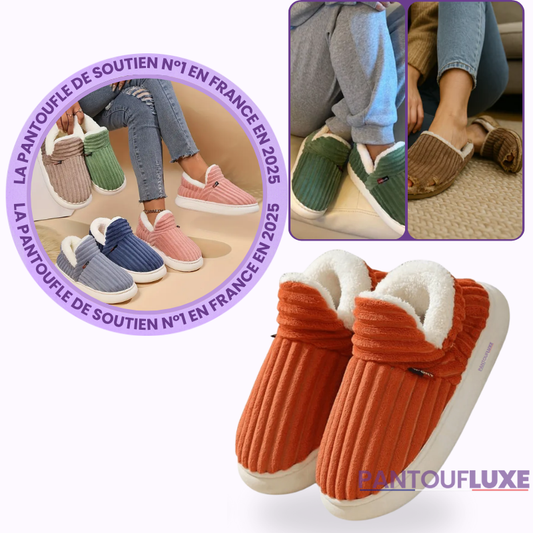 PantoufLuxe™ – Pantoufles Orthopédiques Douillettes & Ultra-Confort